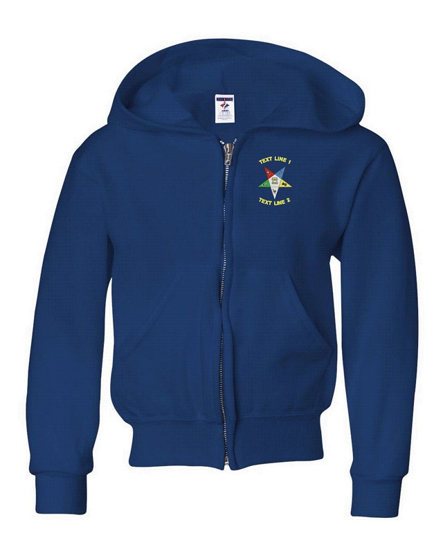 (image for) OES Eastern Star Full Zip Fleece Sweat